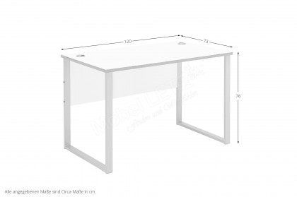Memphis-Office von Innostyle - Bürotisch weiß, ca. 120 cm breit