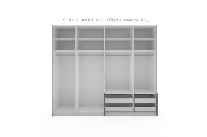 Paros von Staud - Schwebetürenschrank mit Schubkästen & Spiegel