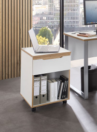 Memphis-Office von Innostyle - Schreibtisch weiß, ca. 140 cm breit