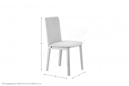 #47 Dining Chair von Skovby - Stuhl mit Lederbezug