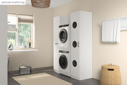 Allrounder von Rauch Blue - Schrank mit Wäscheeinwurf weiß - Eiche
