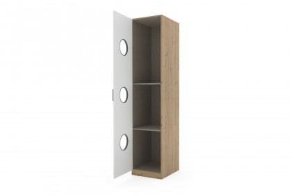 Allrounder von Rauch Blue - Schrank mit Wäscheeinwurf weiß - Eiche