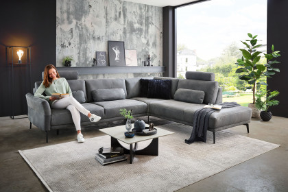 PN-EM24126 von Polinova - Ecksofa Variante rechts graphit