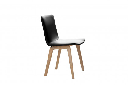#811 Dining Chair von Skovby - Massivholzstuhl in Leder black