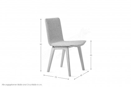 #811 Dining Chair von Skovby - Massivholzstuhl in Leder black