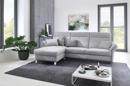 Porto von Dietsch - Ecksofa Ausführung links silber