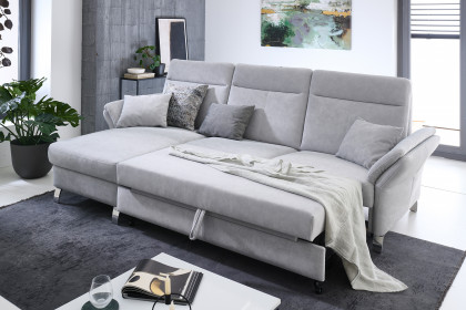 Porto von Dietsch - Ecksofa Ausführung links silber