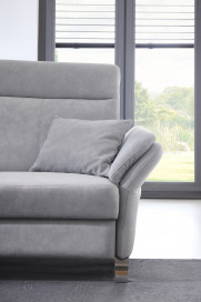 Porto von Dietsch - Ecksofa Ausführung links silber