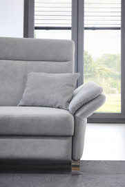 Porto von Dietsch - Ecksofa Ausführung links silber