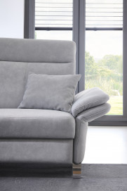 Porto von Dietsch - Ecksofa Ausführung links silber