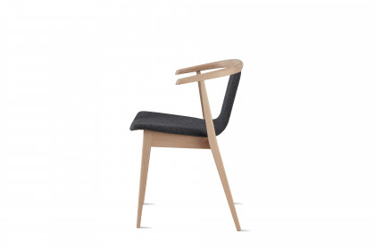 #820 Dining Chair von Skovby - Esszimmerstuhl in Eiche weiß geölt & Schwarz