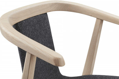 #820 Dining Chair von Skovby - Esszimmerstuhl in Eiche weiß geölt & Schwarz