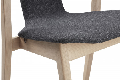 #820 Dining Chair von Skovby - Esszimmerstuhl in Eiche weiß geölt & Schwarz