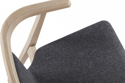 #820 Dining Chair von Skovby - Esszimmerstuhl in Eiche weiß geölt & Schwarz