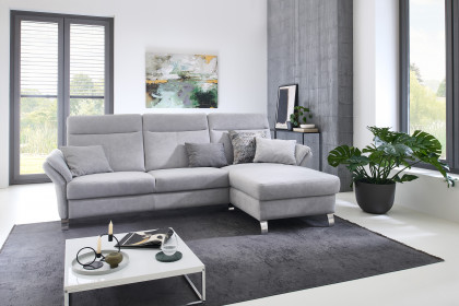 Porto von Dietsch - Ecksofa Ausführung rechts silber