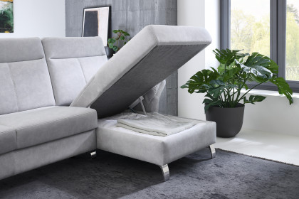 Porto von Dietsch - Ecksofa Ausführung rechts silber