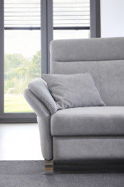 Porto von Dietsch - Ecksofa Ausführung rechts silber