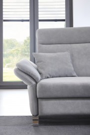 Porto von Dietsch - Ecksofa Ausführung rechts silber