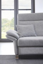 Porto von Dietsch - Ecksofa Ausführung rechts silber