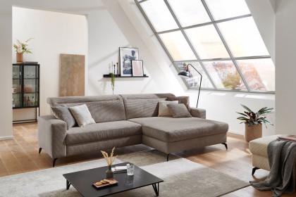 Bolero-LE23 von Sit & More - Polstersofa rechts taupe