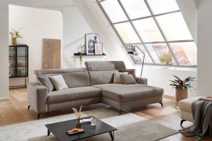 Bolero-LE23 von Sit & More - Polstersofa rechts taupe