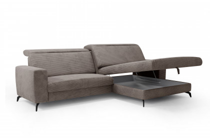 Bolero-LE23 von Sit & More - Polstersofa rechts taupe