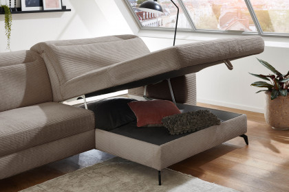 Bolero-LE23 von Sit & More - Polstersofa rechts taupe