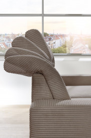 Bolero-LE23 von Sit & More - Polstersofa rechts taupe
