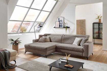 Bolero-LE23 von Sit & More - Polstersofa links taupe