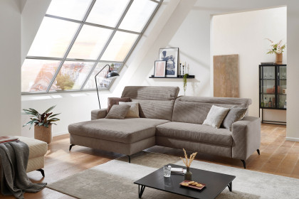 Bolero-LE23 von Sit & More - Polstersofa links taupe