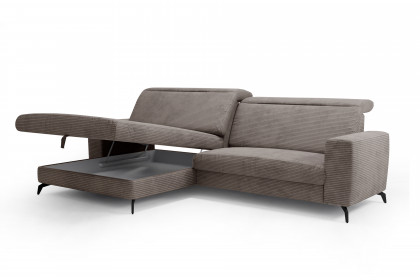 Bolero-LE23 von Sit & More - Polstersofa links taupe