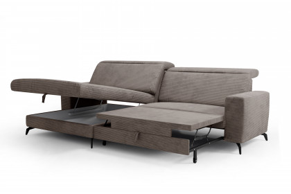 Bolero-LE23 von Sit & More - Polstersofa links taupe