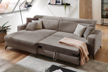 Bolero-LE23 von Sit & More - Polstersofa links taupe