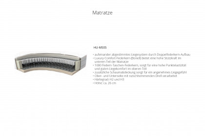 HU-BX25025 von Hukla - Boxspringbett KT 25025 steel