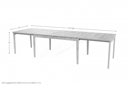 #26 Dining Table von Skovby - Furniertisch Eiche schwarz gebeizt