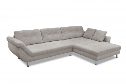 Brooklyn-LE26 von Exxpo - Polstergarnitur rechts linen