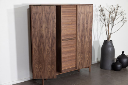 #546 Cabinet von Skovby - Highboard in Nussbaum geölt