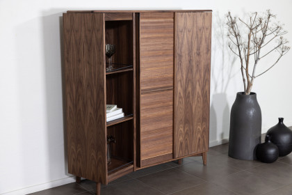 #546 Cabinet von Skovby - Highboard in Nussbaum geölt