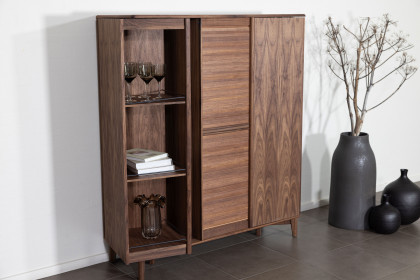 #546 Cabinet von Skovby - Highboard in Nussbaum geölt