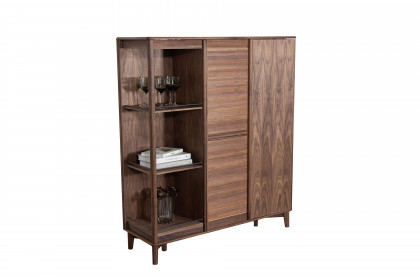 #546 Cabinet von Skovby - Highboard in Nussbaum geölt