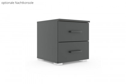 Allrounder von Rauch Blue - Schrank & Schubkastenbett grau-metallic