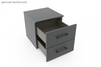 Allrounder von Rauch Blue - Schrank & Schubkastenbett grau-metallic