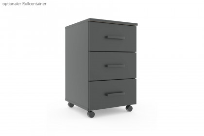 Allrounder von Rauch Blue - Schrank & Schubkastenbett grau-metallic