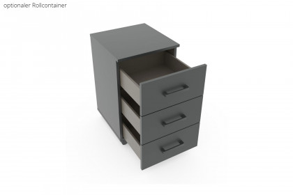 Allrounder von Rauch Blue - Schrank & Schubkastenbett grau-metallic
