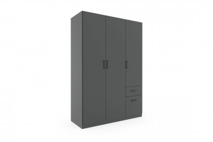 Allrounder von Rauch Blue - Schrank & Schubkastenbett grau-metallic
