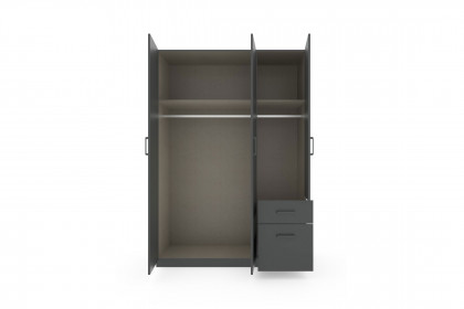 Allrounder von Rauch Blue - Schrank & Schubkastenbett grau-metallic