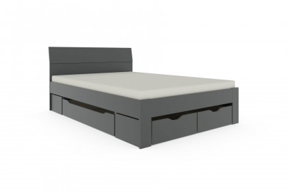 Allrounder von Rauch Blue - Schrank & Schubkastenbett grau-metallic