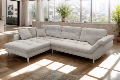 Brooklyn-LE26 von Exxpo - Polstergarnitur links linen