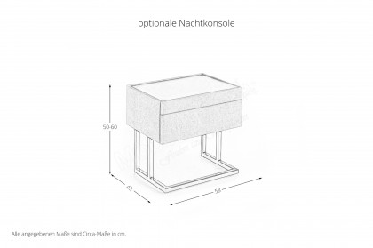 HU-BX25025 von Hukla - Boxspringbett KT 25025 ecru