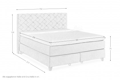 HU-BX25025 von Hukla - Boxspringbett KT 25025 ecru